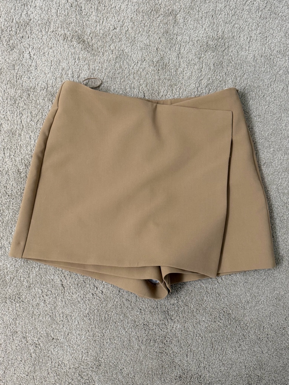 Zara Camel Asymmetric Skirt XS